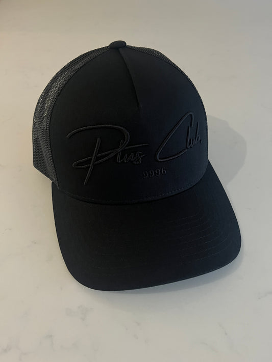 Black on black Trucker Cap